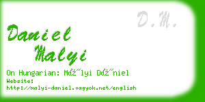 daniel malyi business card